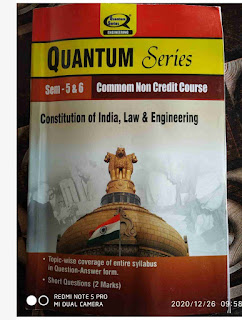Constitution of India, Law & Engineering Semester 5 & 6 AKTU Quantum - Quantum Series - askbooks.net