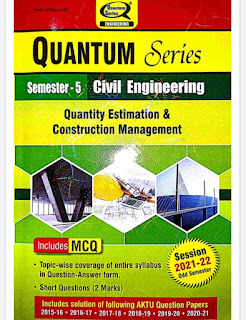 Quantity Estimation and Construction Management 2021-22 Semester - 5 CIVIL ENGINEERING AKTU QUANTUM (askbooks.net)