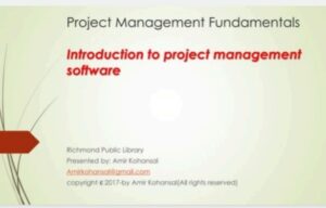 Project Management Fundamentals - Introduction to Project Management Software