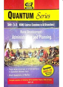 Rural Development - Administration and Planning RDAP AKTU Quantum Semester - 7 and 8 HMSC Course - Common to all branches 2022-23 (askbooks.net)