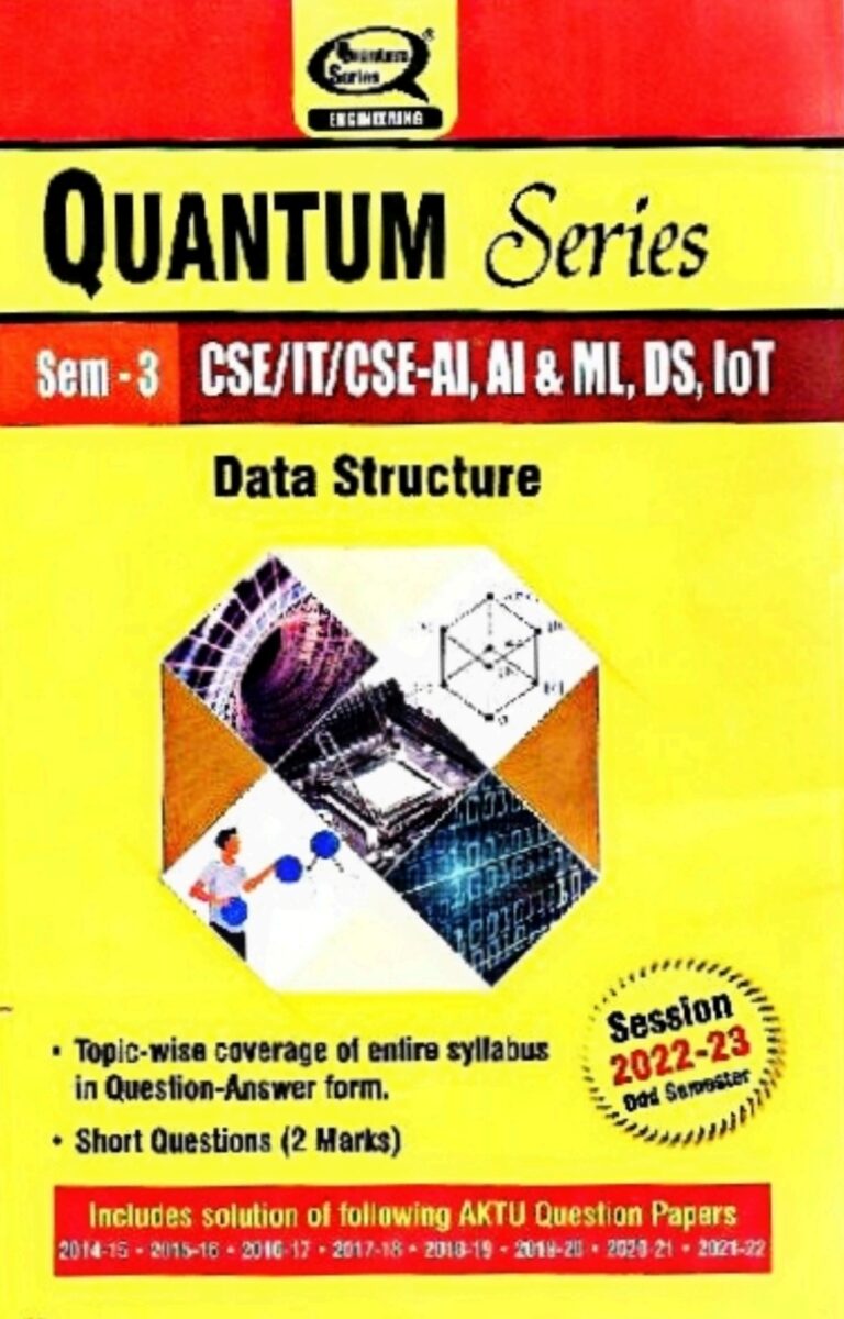 Data Structure AKTU Quantum Semester - 3 Session 2022-23 CS IT and ...