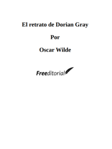 El Retrato De Dorian Gray Por Oscar Wilde PDF Free Download