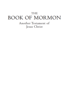 Book Of Mormon Another Testament of Jesus Christ PDF Free Download