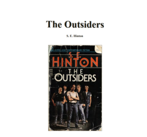 The Outsiders Book S E HINTON PDF Free Download