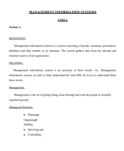 Management Information Systems Notes PDF Free Download